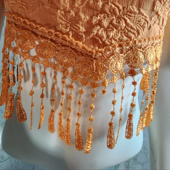 SHEIN Fringed Wrap Tube Top - Picture 5 of 9